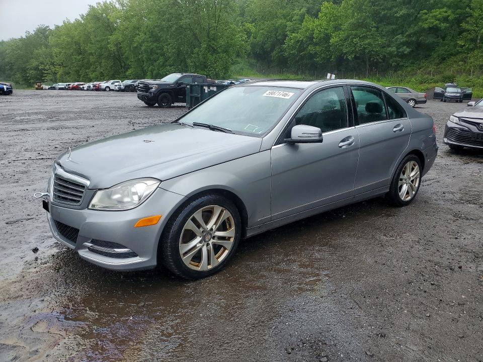 2014 Mercedes-benz C-klasse VIN WDDGF8AB9EG193037 COPART salvage auction — FRONT END, Ny - Certificate Of Title, sold $875 on 2026-07-14 (photo 1)