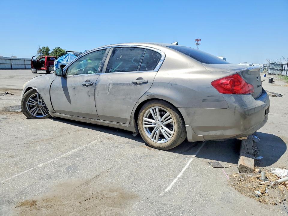 2013 Infiniti G VIN JN1CV6APXDM302975 COPART salvage auction — FRONT END, CA - SALVAGE CERTIFICATE, sold $350 on 2026-07-24 (photo 2)