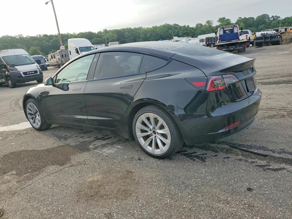 2022 Tesla Model 3 VIN 5YJ3E1EA7NF369033 COPART salvage auction — SIDE, PA - CERT OF TITLE, sold $11,700 on 2026-07-22 (photo 2)