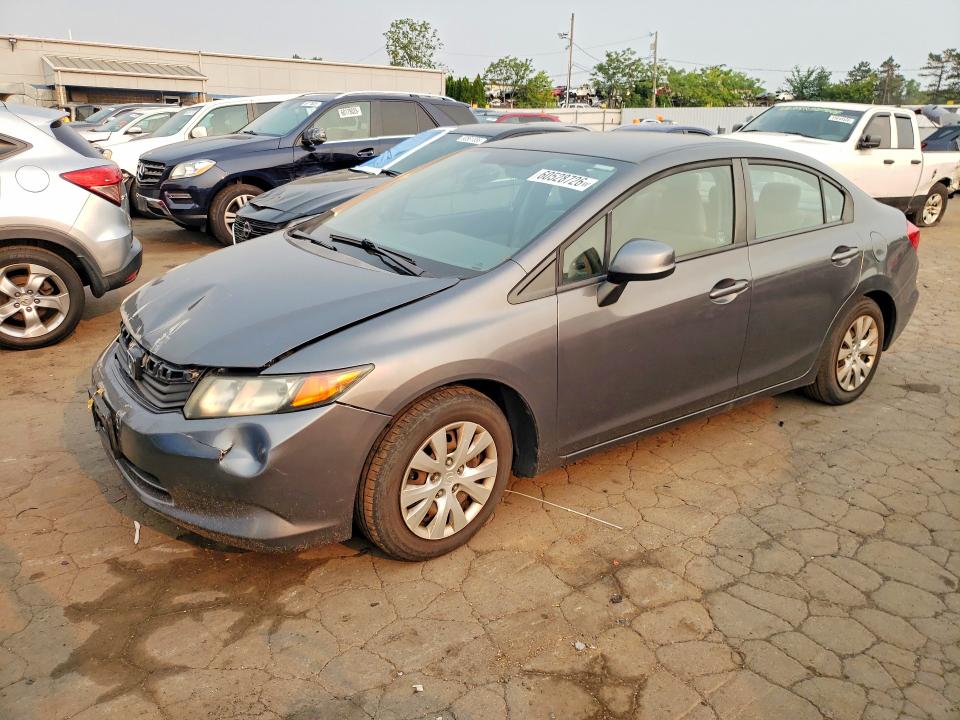 2012 Honda Civic VIN 2HGFB2F53CH558073 COPART salvage auction — FRONT END, Ct - Certificate Of Title, sold $1,250 on 2026-07-31 (photo 1)