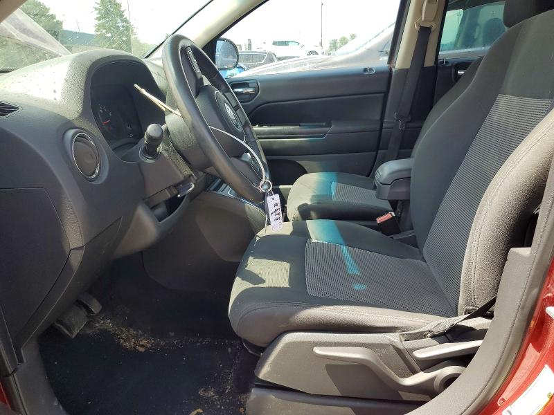 2012 Jeep Compass VIN 1C4NJCEB4CD580185 COPART salvage auction — FRONT END, Mi - Certificate Of Title, sold $375 on 2026-07-31 (photo 7)