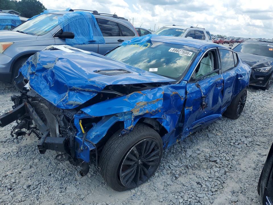 2019 Kia Stinger VIN KNAE15LA2K6063991 COPART salvage auction — ALL OVER, GA - CERTIFICATE OF TITLE, sold $250 on 2026-07-22 (photo 1)