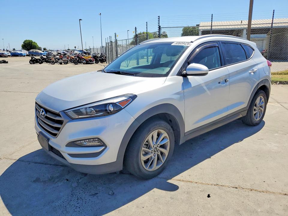 2016 Hyundai Tucson VIN KM8J33A48GU130864 COPART salvage auction — FRONT END, CA - SALVAGE CERTIFICATE, sold $1,500 on 2026-07-27 (photo 1)