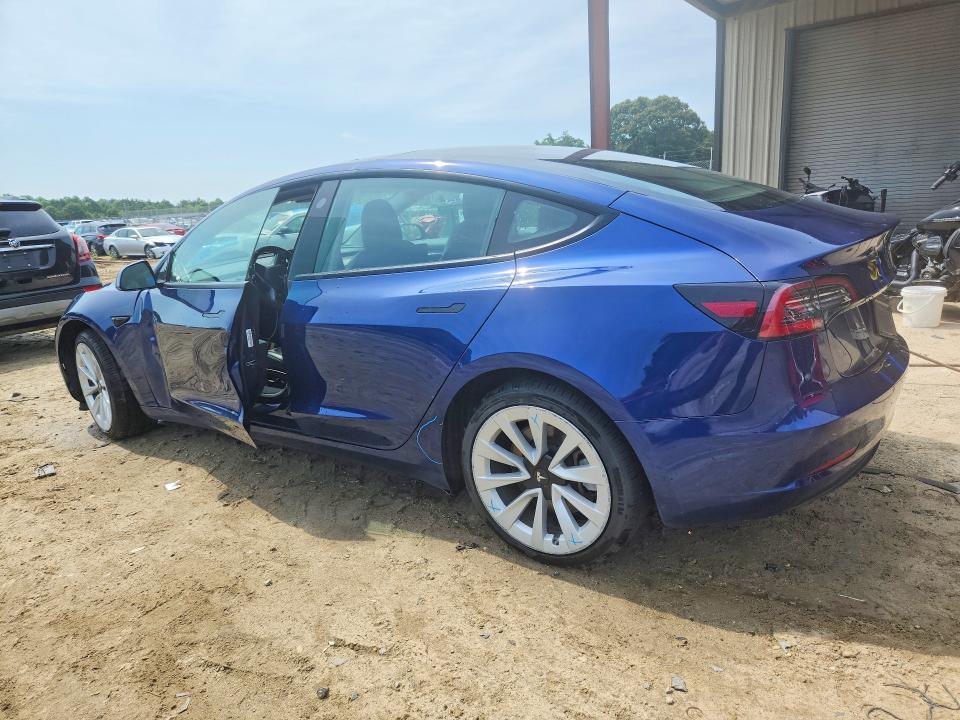 2022 Tesla Model 3 VIN 5YJ3E1EA9NF287417 COPART salvage auction — SIDE, NJ - CERTIFICATE OF TITLE, sold $5,200 on 2026-07-22 (photo 2)