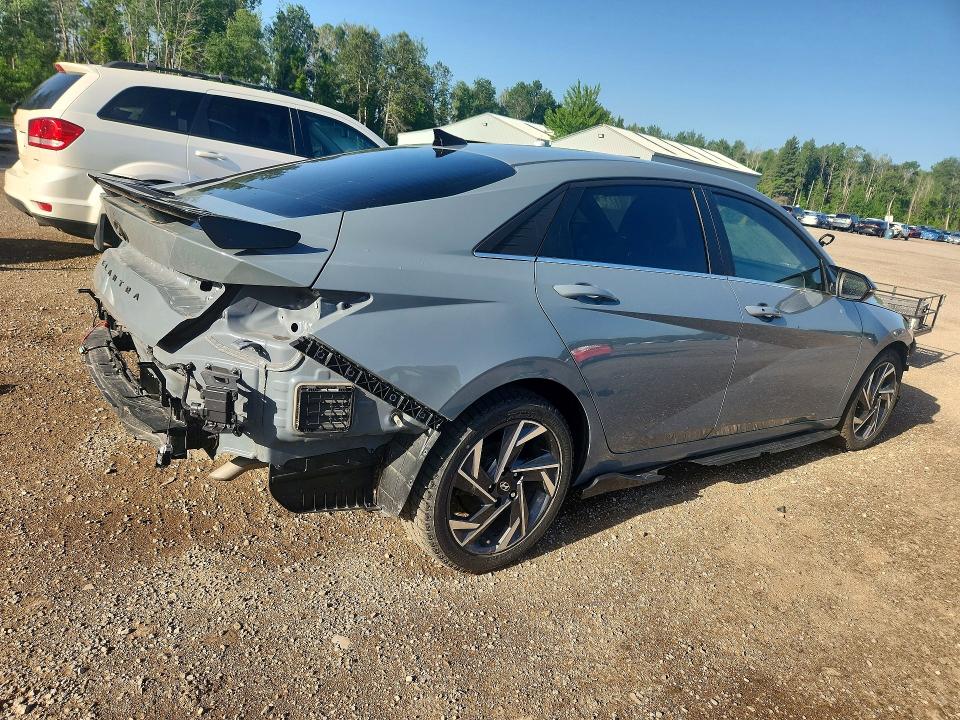 2022 Hyundai Elantra VIN KMHLN4AG6NU307797 COPART salvage auction — REAR END, ON - PERMIT SALVAGE, sold $1,750 on 2026-07-28 (photo 3)
