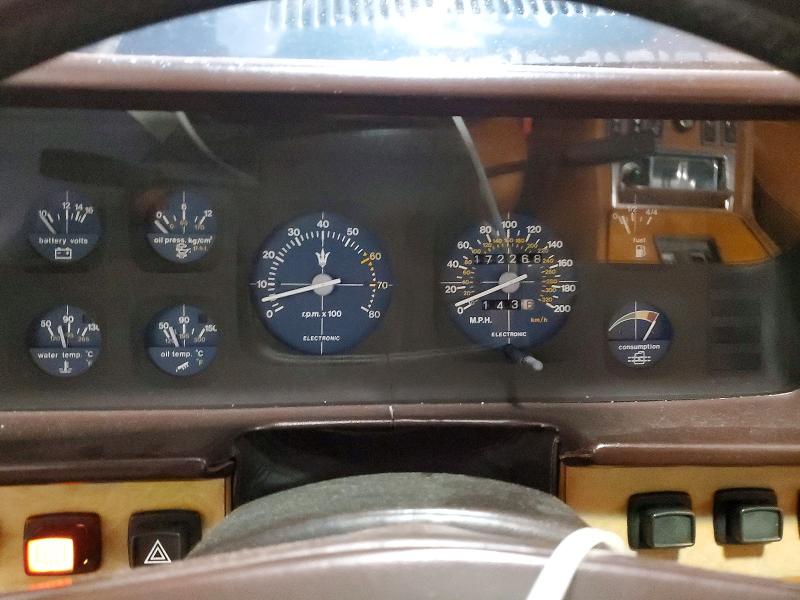 1984 Maserati Quattroporte VIN ZAMBC110XEA305054 COPART salvage auction — MINOR DENT/SCRATCHES, Pa - Cert Of Title (P), sold $3,150 on 2026-07-29 (photo 9)