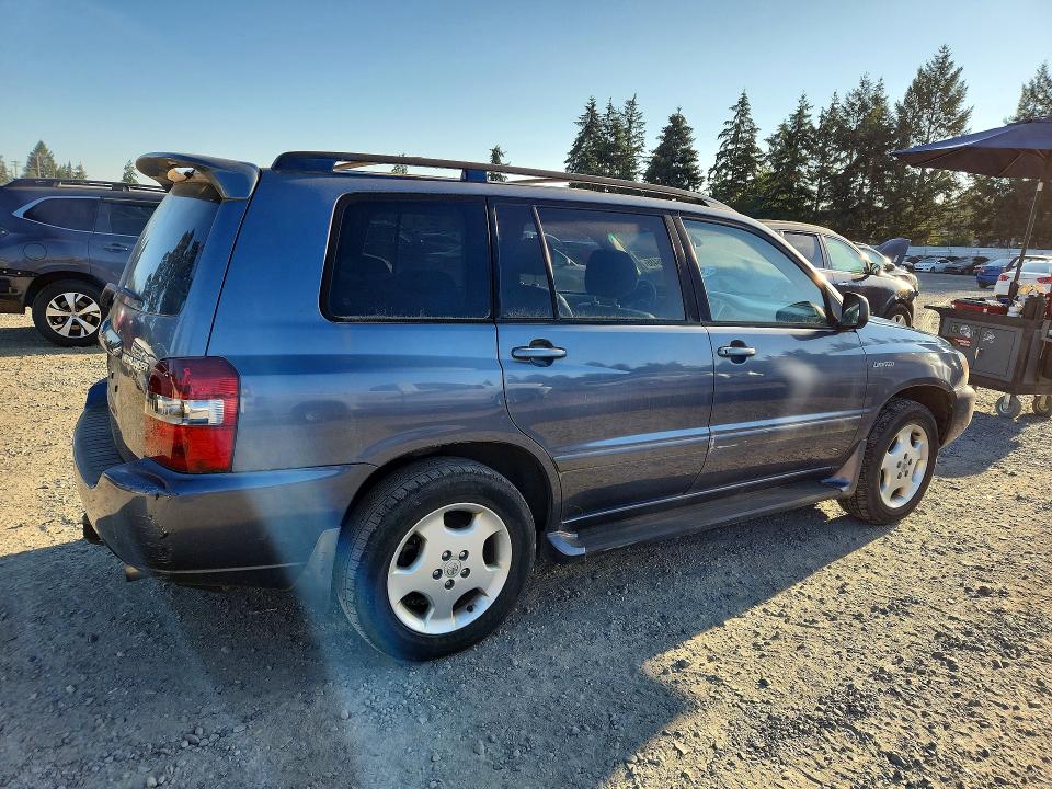 2006 Toyota Highlander VIN JTEEP21A360153805 COPART salvage auction — NORMAL WEAR, WA - VEHICLE CERT OF OWNERSHIP-TITL, sold $475 on 2026-07-31 (photo 3)