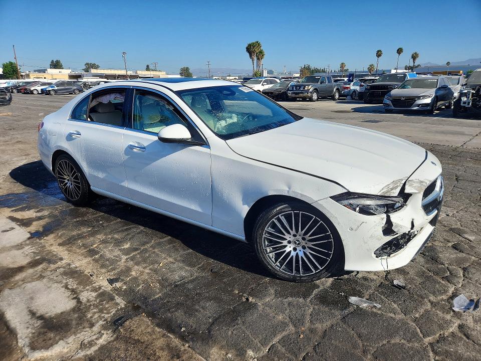 2025 Mercedes-benz C class VIN W1KAF4HB1SR289247 COPART salvage auction — FRONT END, CA - SALVAGE CERTIFICATE, sold $16,600 on 2026-08-12 (photo 4)