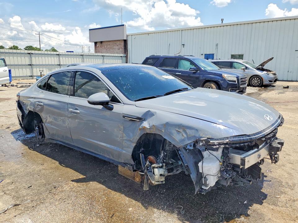 2025 Hyundai Sonata VIN KMHL14JA5SA480683 COPART salvage auction — FRONT END, Al - Certificate Of Title, sold $80 on 2026-07-30 (photo 4)