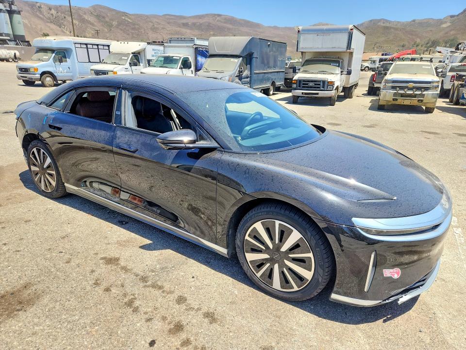2024 Lucid Air VIN 50EA1TEA6RA006702 COPART salvage auction — REAR END, Ca - Salvage Certificate, sold $13,500 on 2026-08-21 (photo 4)
