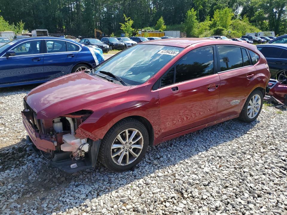 2013 Subaru Impreza VIN JF1GPAC60D2889933 COPART salvage auction — FRONT END, Ma - Cert Of Title-Reconstrctd Coll, sold $125 on 2026-07-30 (photo 1)
