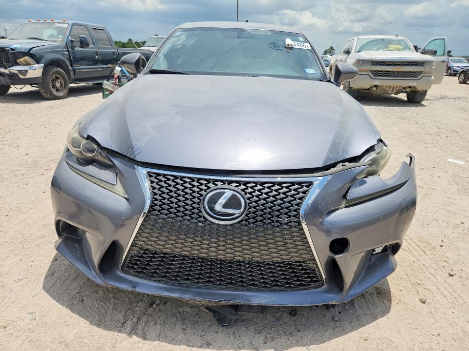 2014 Lexus Is VIN JTHBF1D24E5028756 COPART salvage auction — FRONT END, TX - SALVAGE VEHICLE TITLE, sold $3,600 on 2026-07-21 (photo 5)