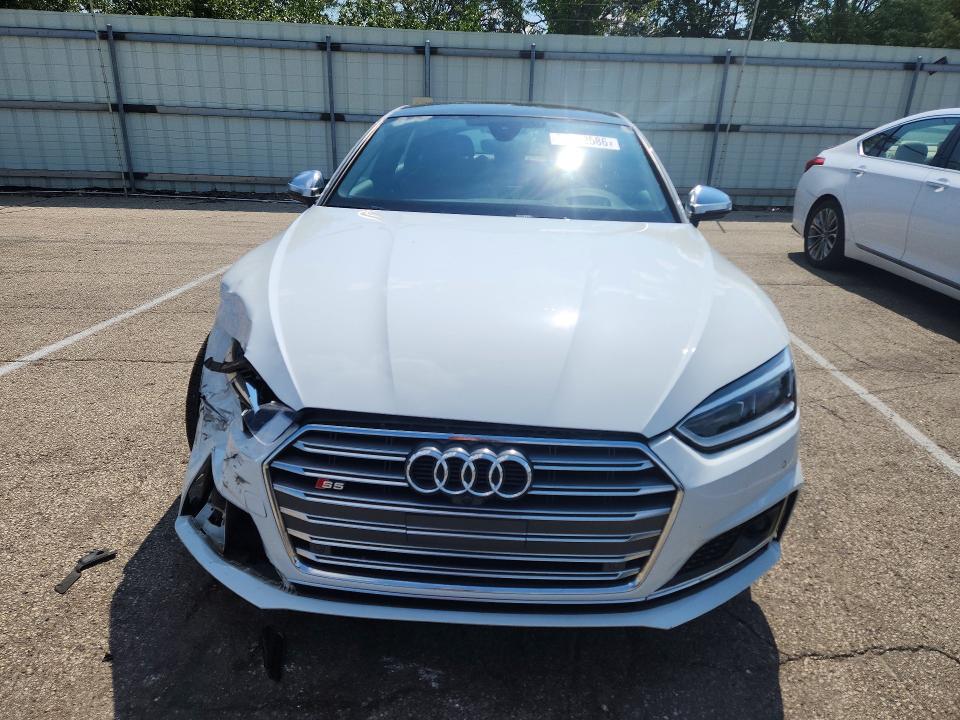2018 Audi S5 VIN WAUC4CF5XJA132505 COPART salvage auction — FRONT END, Oh - Cert Of Title-Salvage, sold $9,500 on 2026-08-19 (photo 5)