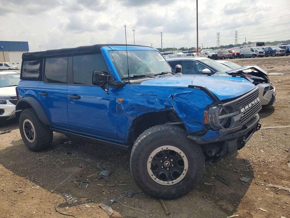2021 Ford Bronco VIN 1FMEE5DP0MLB09117 COPART salvage auction — FRONT END, Oh - Cert Of Title-Salvage, sold $13,600 on 2026-09-18 (photo 4)