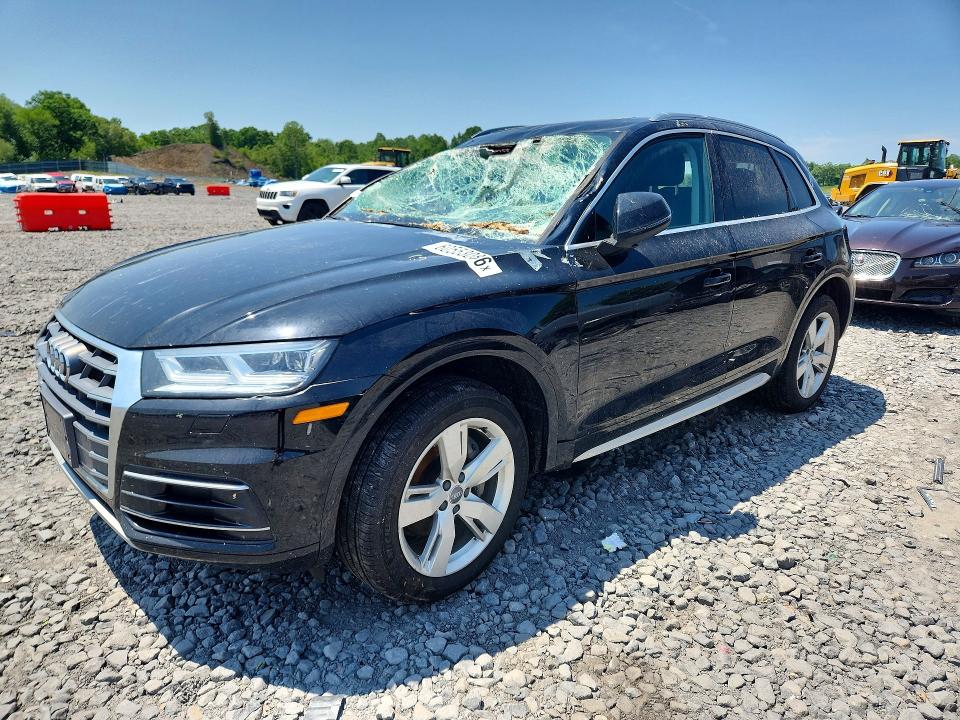 2018 Audi Q5 VIN WA1BNAFY7J2176637 COPART salvage auction — REAR END, Pa - Certificate Of Salvage, sold $4,950 on 2026-07-22 (photo 1)