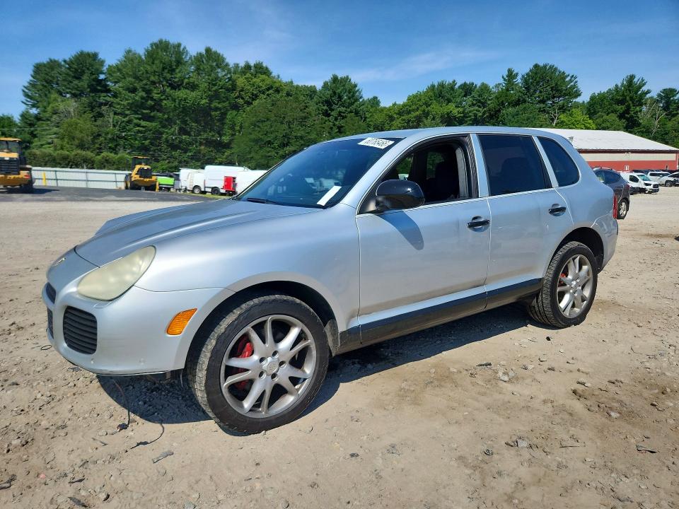 2005 Porsche Cayenne VIN WP1AC29P35LA90577 COPART salvage auction — FRONT END, Ma - Cert Of Title-Reconstrctd Coll, sold $400 on 2026-07-20 (photo 1)