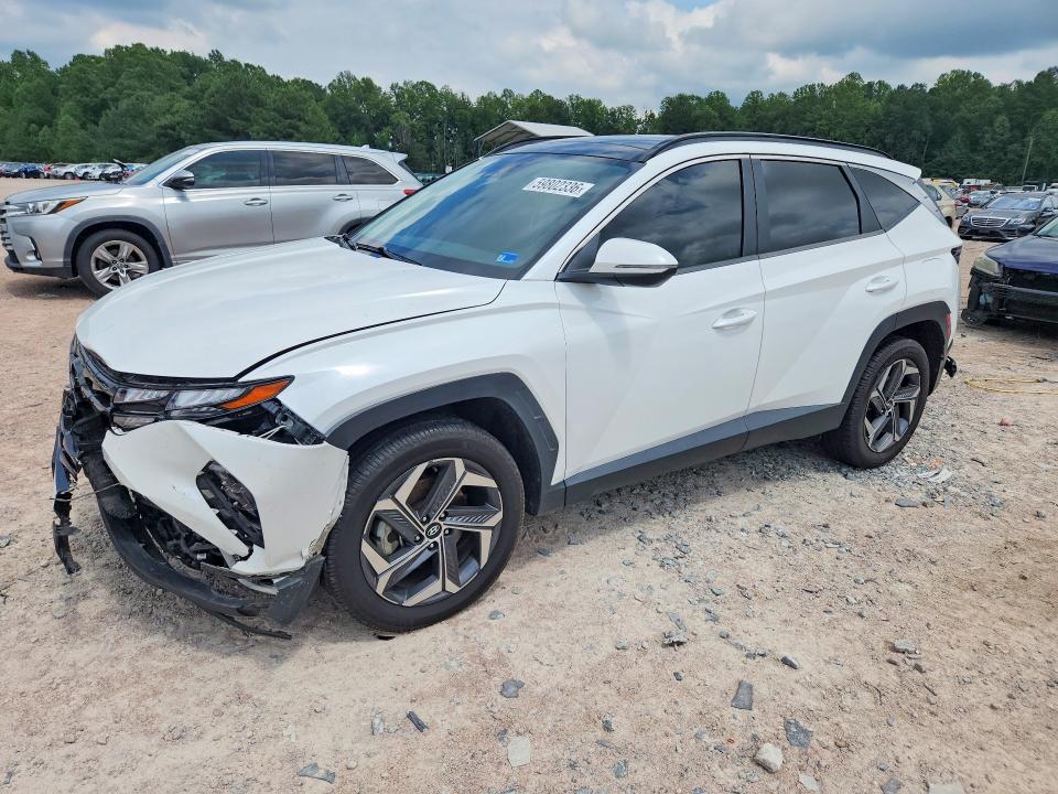 2022 Hyundai Tucson VIN KM8JFCA18NU011013 COPART salvage auction — FRONT END, Va - Cert Of Title - Salvage, sold $7,700 on 2026-07-27 (photo 1)