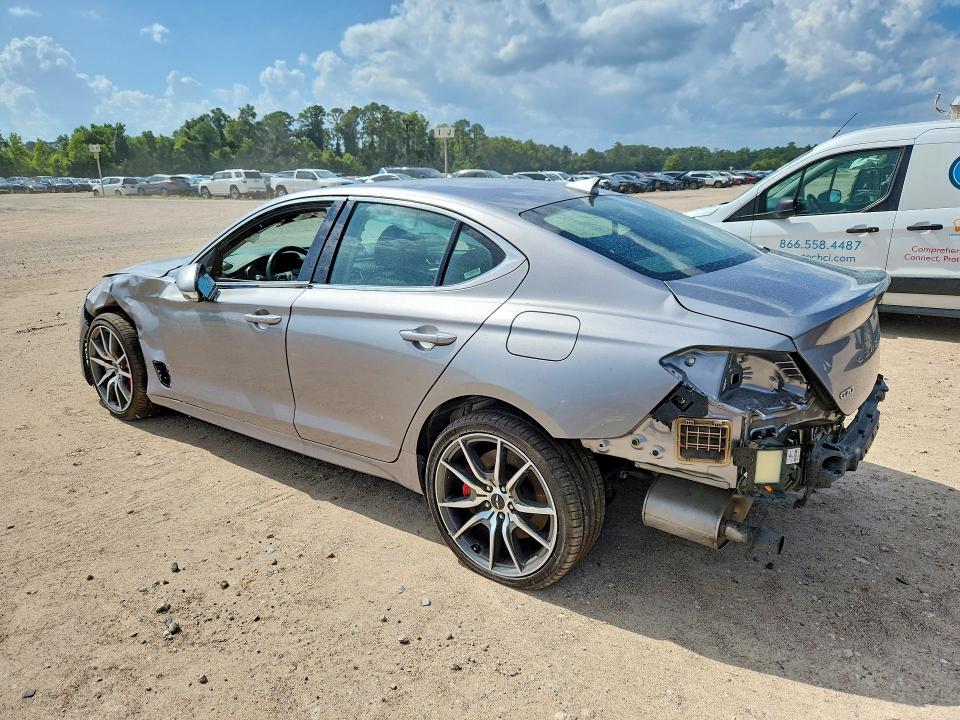 2025 Genesis G70 VIN KMTG34SC2SU158910 COPART salvage auction — FRONT END, Fl - Certificate Of Title (P), sold $8,600 on 2026-07-29 (photo 2)