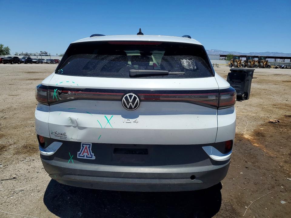 2021 Volkswagen Id.4 VIN WVGTMPE29MP033267 COPART salvage auction — REAR END, Az - Cert Of Title - Salvage, sold $9,500 on 2026-07-10 (photo 6)