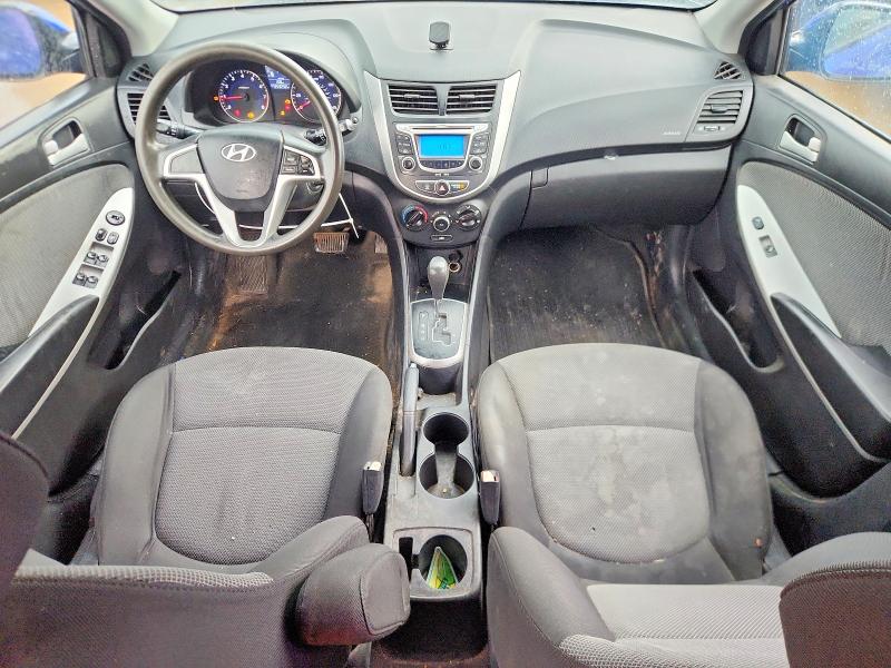2013 Hyundai Accent VIN KMHCT5AE1DU108200 COPART salvage auction — REAR END, TX - SALVAGE VEHICLE TITLE (P), sold $525 on 2026-07-16 (photo 8)