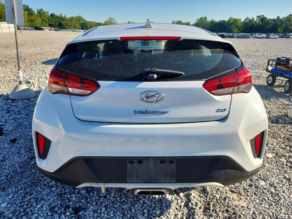 2019 Hyundai Veloster VIN KMHTG6AF0KU012803 COPART salvage auction — MINOR DENT/SCRATCHES, Oh - Cert Of Title-Rebuilt Salvage (P), sold $4,450 on 2026-08-29 (photo 6)