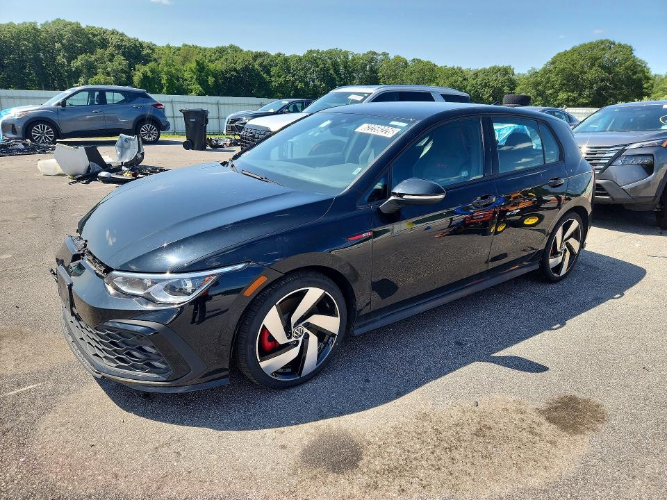 2024 Volkswagen Gti VIN WVWGA7CD8RW214988 COPART salvage auction — FRONT END, MA - CERTIFICATE OF TITLE, sold $13,900 on 2026-08-03 (photo 1)