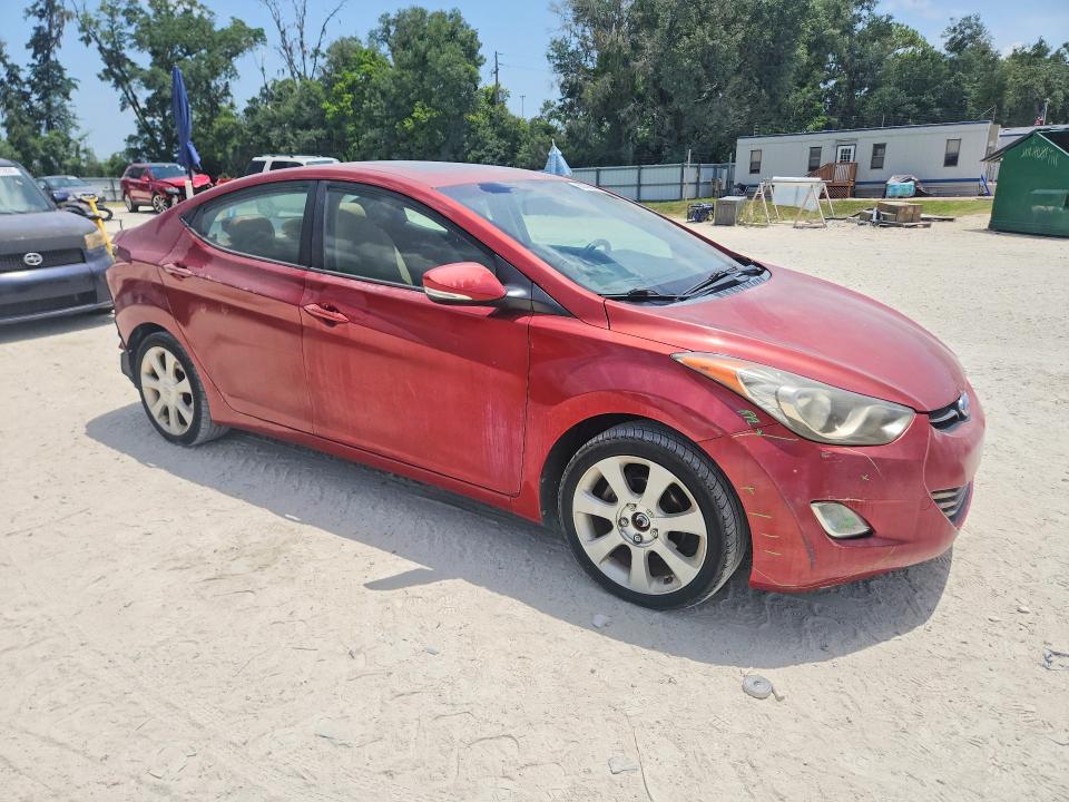 2012 Hyundai Elantra VIN KMHDH4AE8CU430234 COPART salvage auction — REAR END, Fl - Cert Of Title Slvg Rebuildable, sold $325 on 2026-07-21 (photo 4)