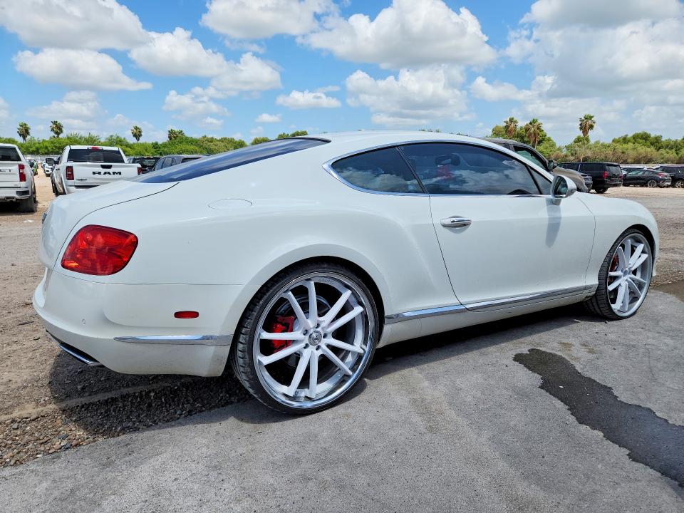 2012 Bentley Continental gt VIN SCBFR7ZAXCC071524 COPART salvage auction — MINOR DENT/SCRATCHES, Ny - Certificate Of Title, sold $26,000 on 2026-07-27 (photo 3)