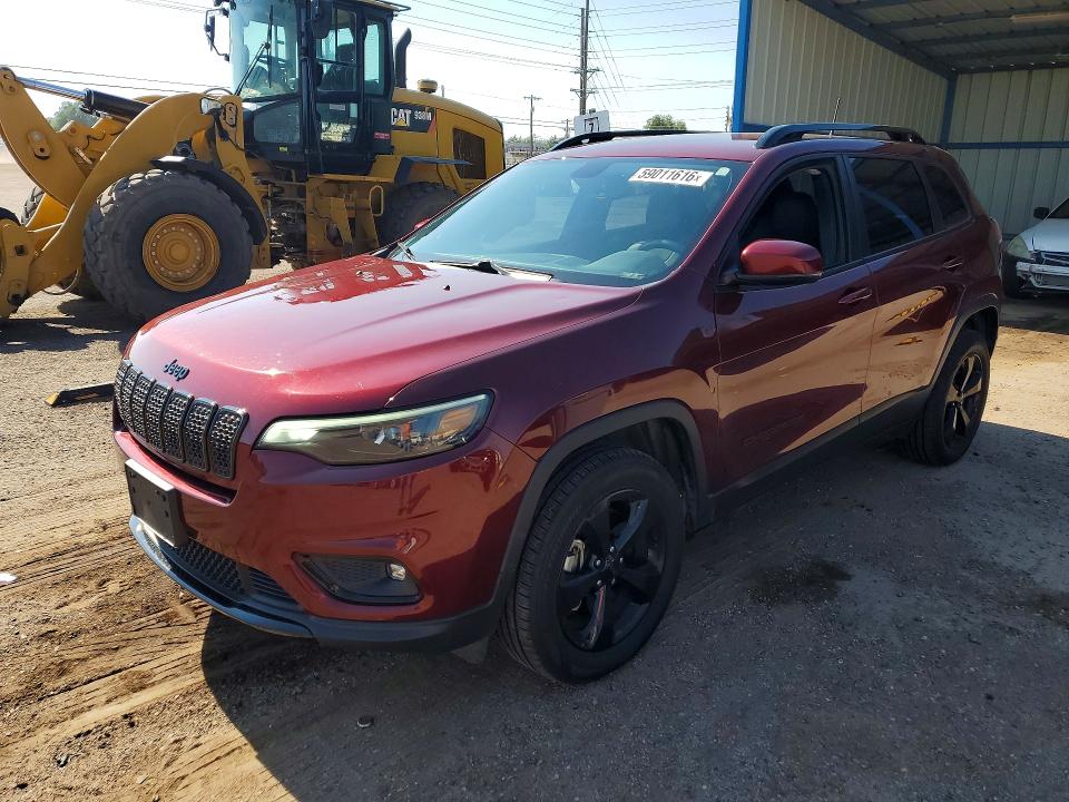 2019 Jeep Cherokee VIN 1C4PJMLX3KD282044 COPART salvage auction — HAIL, CO - CERTIFICATE OF TITLE, sold $10,000 on 2026-07-22 (photo 1)
