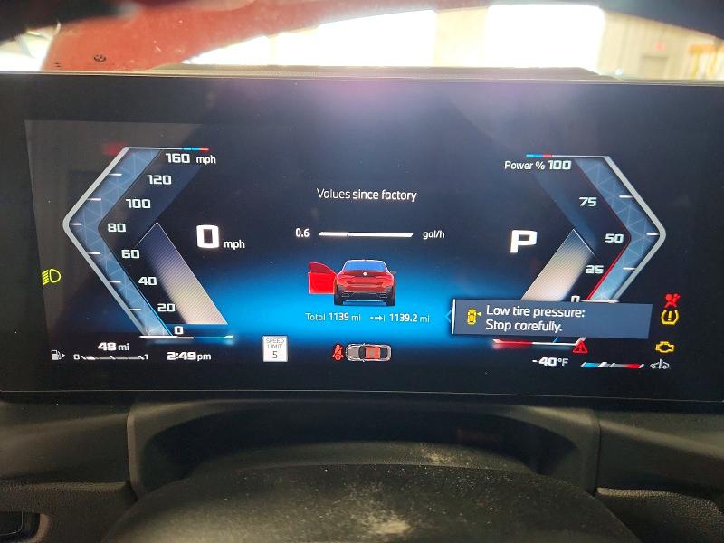 2026 BMW M440i VIN WBA63FB00TFW87335 COPART salvage auction — FRONT END, NM - CERTIFICATE OF TITLE, sold $36,250 on 2026-08-03 (photo 9)