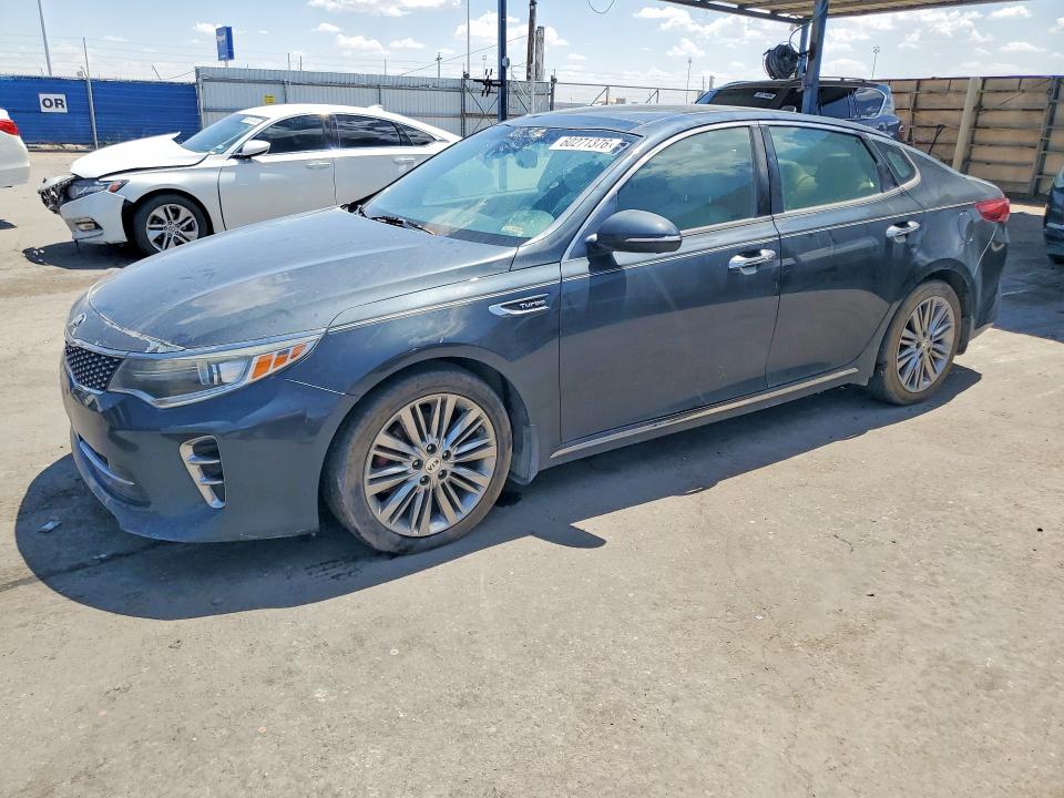 2016 Kia Optima VIN 5XXGV4L20GG111015 COPART salvage auction — MECHANICAL, Tx - Certificate Of Title (P), sold $4,500 on 2026-07-24 (photo 1)