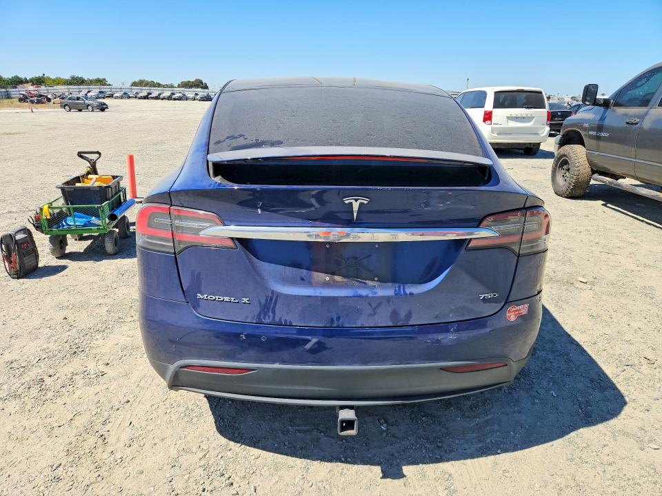 2017 Tesla Model x VIN 5YJXCBE25HF068805 COPART salvage auction — FRONT END, Ca - Salvage Certificate, sold $550 on 2026-07-21 (photo 6)