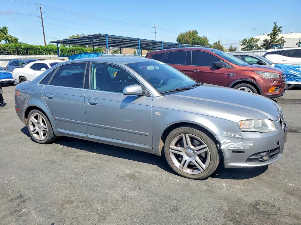 2008 Audi A4 VIN WAUAF78E58A120925 COPART salvage auction — FRONT END, CA - SALVAGE CERTIFICATE, sold $500 on 2026-07-14 (photo 4)