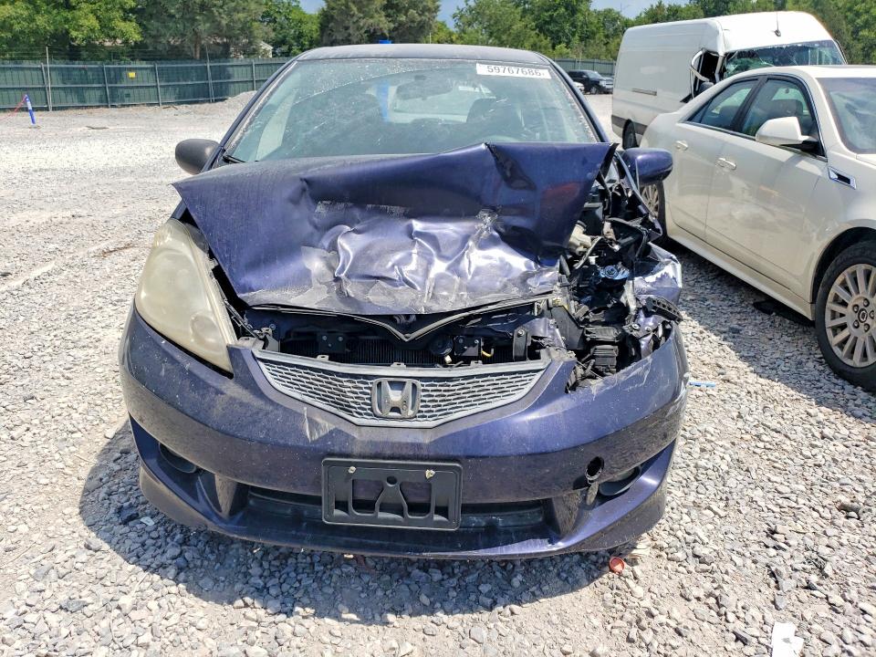 2009 Honda Fit VIN JHMGE88449S035839 COPART salvage auction — FRONT END, Tn - Salvage Certificate, sold $175 on 2026-07-23 (photo 5)