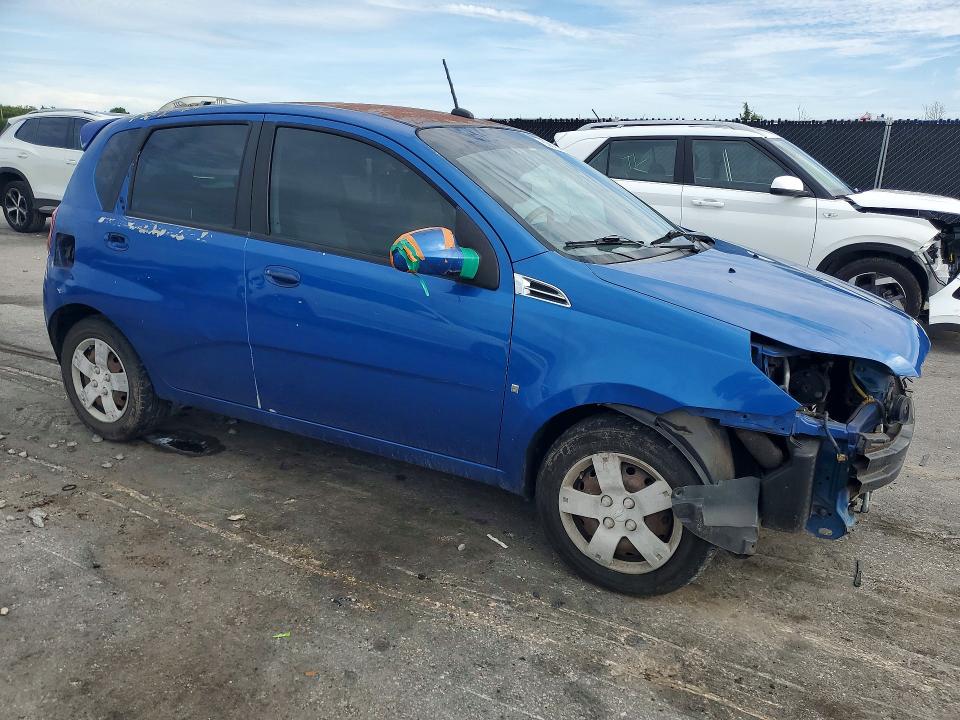 2009 Chevrolet Aveo VIN KL1TD66E89B356714 COPART salvage auction — FRONT END, FL - CERT OF TITLE SLVG REBUILDABLE, sold $375 on 2026-07-14 (photo 4)