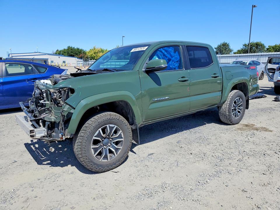 2022 Toyota Tacoma VIN 3TMCZ5AN9NM456352 COPART salvage auction — FRONT END, Ca - Salvage Certificate, sold $7,700 on 2026-07-30 (photo 1)