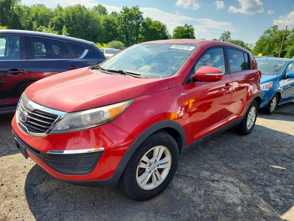 2011 Kia Sportage VIN KNDPBCA20B7047677 COPART salvage auction — MINOR DENT/SCRATCHES, CT - CERTIFICATE OF TITLE (P), sold $1,850 on 2026-07-27 (photo 1)