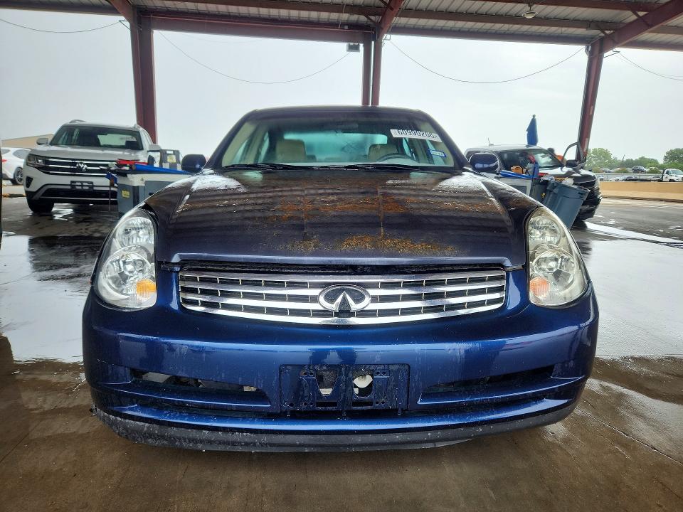 2004 Infiniti G VIN JNKCV51F14M714019 COPART salvage auction — NORMAL WEAR, TX - CERTIFICATE OF TITLE, sold $475 on 2026-07-30 (photo 5)