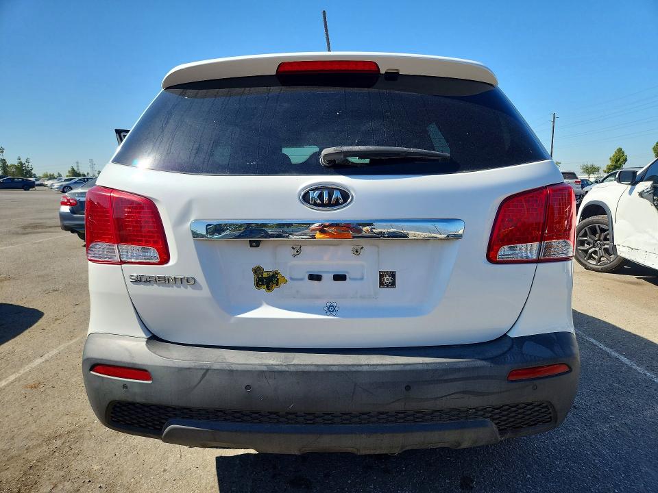 2012 Kia Sorento VIN 5XYKU4A25CG298287 COPART salvage auction — MECHANICAL, CA - DIS/DLR/EXP ONLY CLEAN TITLE, sold $1,300 on 2026-07-09 (photo 6)