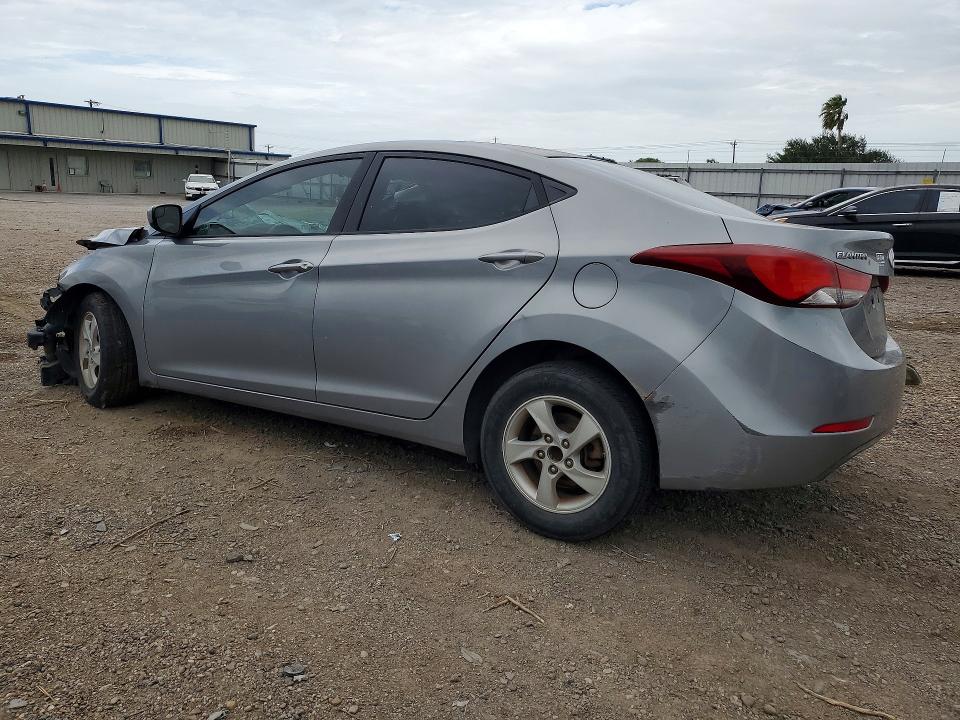 2015 Hyundai Elantra VIN KMHDH4AE6FU280046 COPART salvage auction — FRONT END, TX - SALVAGE VEHICLE TITLE (P), sold $400 on 2026-07-15 (photo 2)