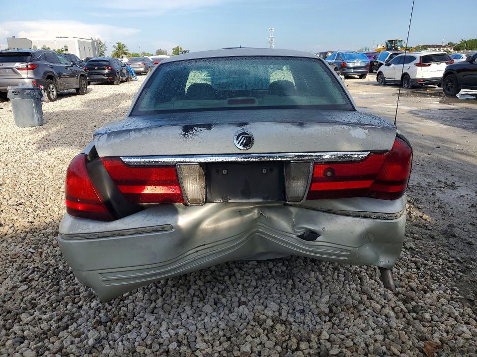 2005 Mercury Grand marquis VIN 2MEFM74W45X639611 COPART salvage auction — REAR END, Fl - Cert Of Title Slvg Rebuildable, sold $475 on 2026-07-31 (photo 6)
