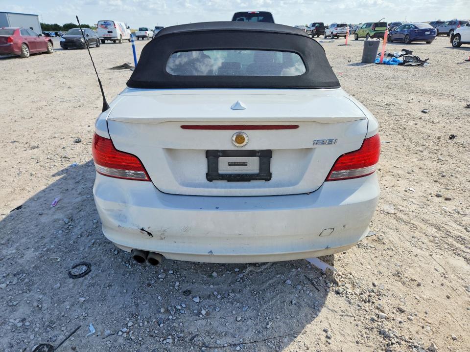 2010 BMW 1 series VIN WBAUN1C54AVH81819 COPART salvage auction — SIDE, TX - SALVAGE VEHICLE TITLE (P), sold $800 on 2026-07-16 (photo 6)