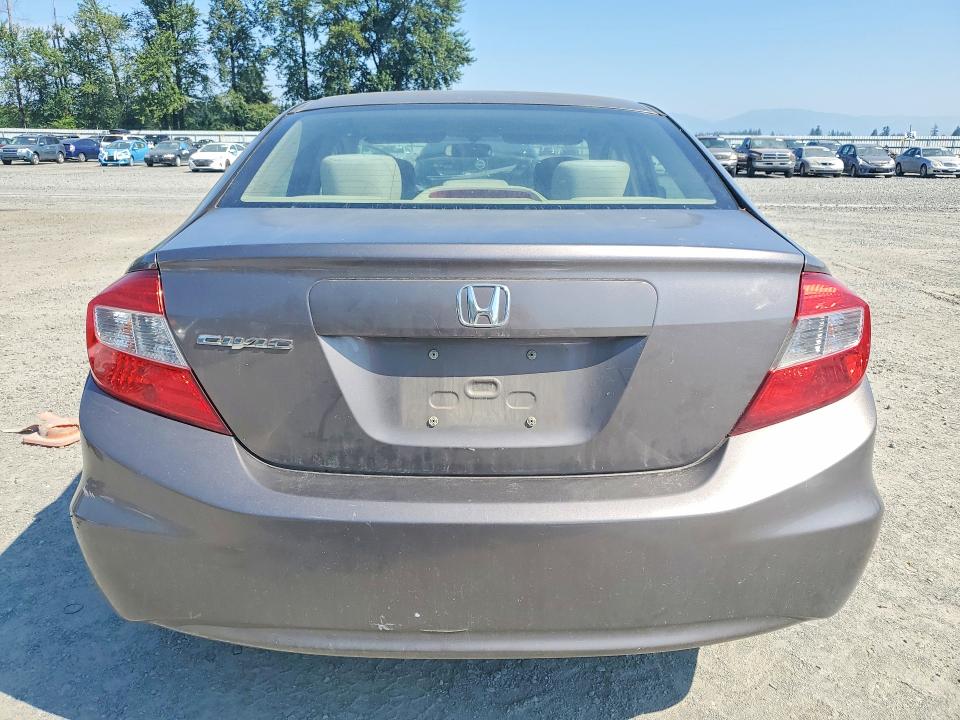 2012 Honda Civic VIN JHMFB2F87CS006494 COPART salvage auction — SIDE, Wa - Bill Of Sale, sold $60 on 2026-07-27 (photo 6)
