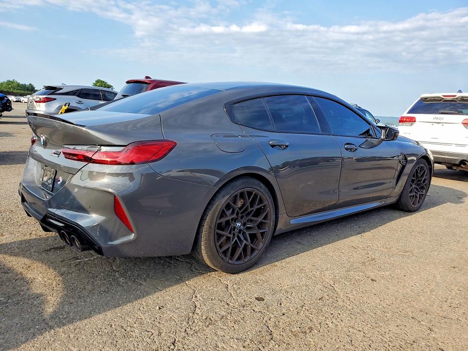 2022 BMW M8 VIN WBSGV0C02NCG96261 COPART salvage auction — WATER/FLOOD, Pa - Cert Of Salvage-W=Flood Veh, sold $25,500 on 2026-07-24 (photo 3)