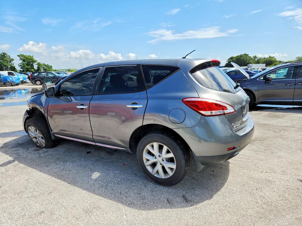 2014 Nissan Murano VIN JN8AZ1MW3EW513069 COPART salvage auction — UNDERCARRIAGE, Fl - Cert Of Title Slvg Rebuildable, sold $375 on 2026-07-21 (photo 2)