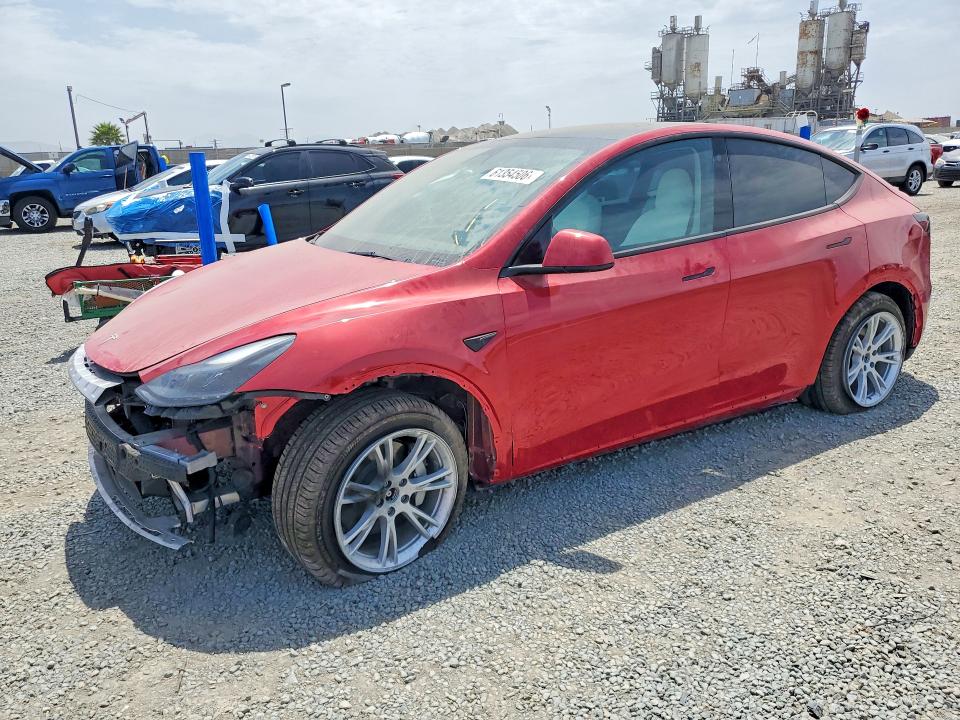 2023 Tesla Model y VIN 7SAYGDEE7PF601611 COPART salvage auction — FRONT END, Ca - Salvage Certificate, sold $8,900 on 2026-07-31 (photo 1)