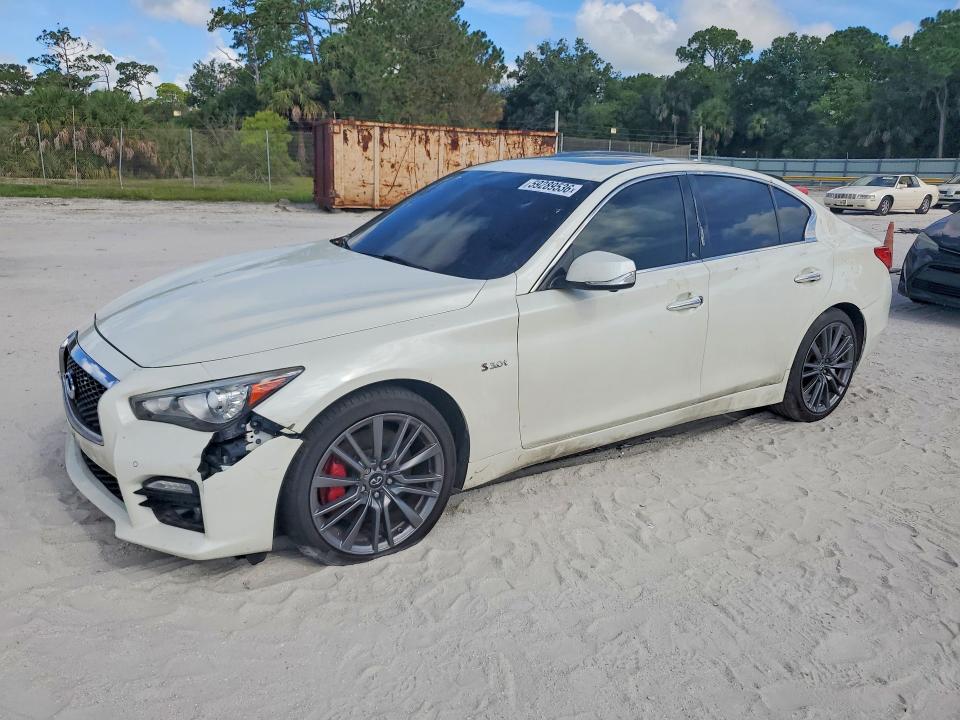 2017 Infiniti Q50 VIN JN1FV7AR7HM870756 COPART salvage auction — FRONT END, Va - Certificate Of Title, sold $4,000 on 2026-07-08 (photo 1)