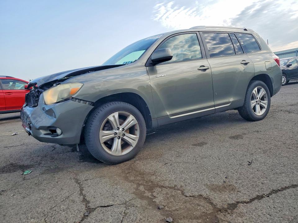 2008 Toyota Highlander VIN JTEES43AX82009988 COPART salvage auction — FRONT END, PA - CERTIFICATE OF SALVAGE, sold $1,550 on 2026-07-28 (photo 1)