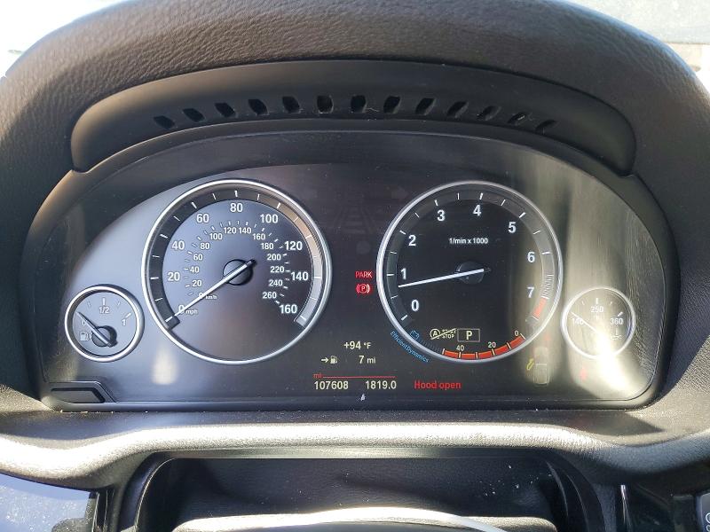 2016 BMW X3 VIN 5UXWX9C52G0D63395 COPART salvage auction — VANDALISM, Ca - Salvage Certificate, sold $1,300 on 2026-07-28 (photo 9)