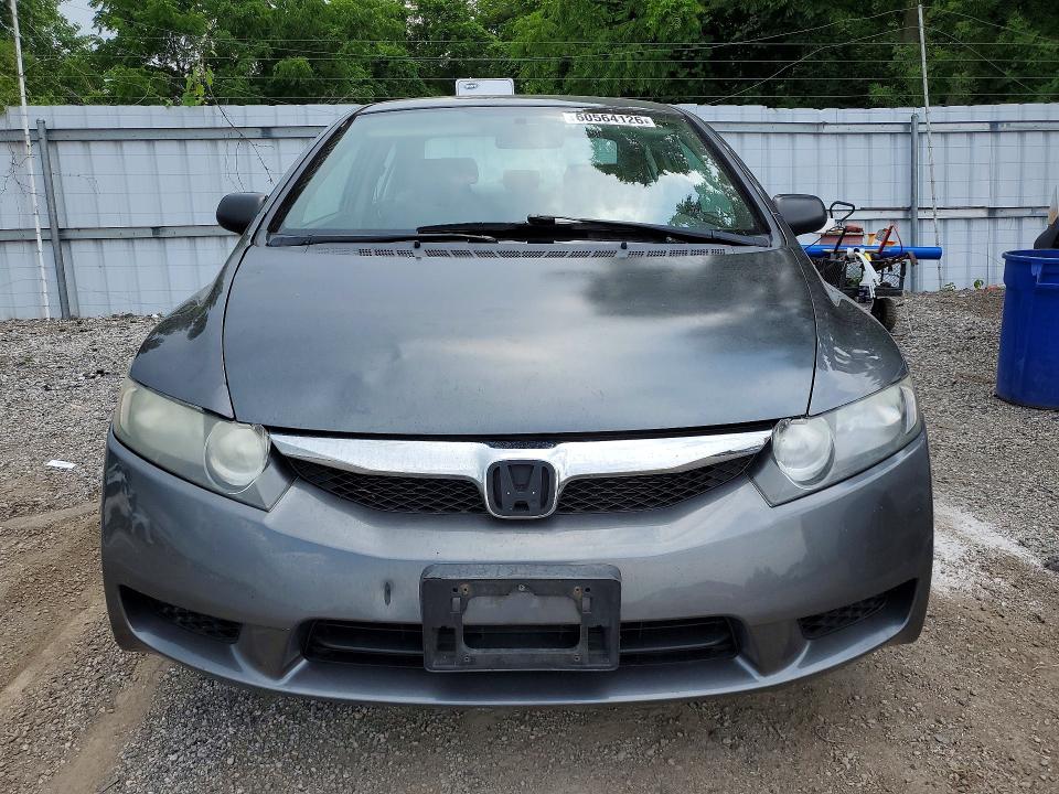 2009 Honda Civic VIN 2HGFA16489H111672 COPART salvage auction — REAR END, On - Permit Salvage, sold $700 on 2026-07-28 (photo 5)